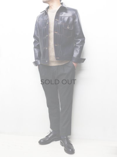 画像15: Y'2 LEATHER（ワイツーレザー）INDIGO HORSE 1st Type Jacket（インディゴホースファーストタイプジャケット）/ Indigo（インディゴ）