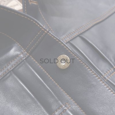 画像6: Y'2 LEATHER（ワイツーレザー）INDIGO HORSE 1st Type Jacket（インディゴホースファーストタイプジャケット）/ Indigo（インディゴ）