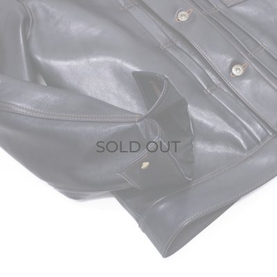 画像8: Y'2 LEATHER（ワイツーレザー）INDIGO HORSE 1st Type Jacket（インディゴホースファーストタイプジャケット）/ Indigo（インディゴ）