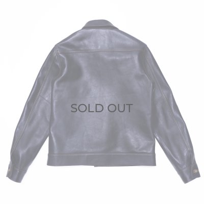 画像2: Y'2 LEATHER（ワイツーレザー）INDIGO HORSE 1st Type Jacket（インディゴホースファーストタイプジャケット）/ Indigo（インディゴ）