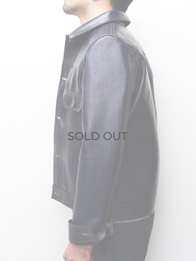 画像13: Y'2 LEATHER（ワイツーレザー）INDIGO HORSE 1st Type Jacket（インディゴホースファーストタイプジャケット）/ Indigo（インディゴ）