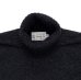 画像7: INVERALLAN（インバーアラン）Roll Neck Saddle Shoulder Sweater（ロールネックサドルショルダーセーター）Geelong Lambswool/Charcoal（チャコールグレー）