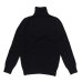 画像2: INVERALLAN（インバーアラン）Roll Neck Saddle Shoulder Sweater（ロールネックサドルショルダーセーター）Geelong Lambswool/Black（ブラック） (2)