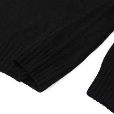 画像5: INVERALLAN（インバーアラン）Roll Neck Saddle Shoulder Sweater（ロールネックサドルショルダーセーター）"Geelong Lambswool" / Black（ブラック）