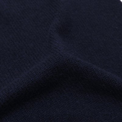 画像6: INVERALLAN(インバーアラン)Roll Neck Saddle Shoulder Sweater(ロールネックサドルショルダーセーター)"Geelong Lambswool" / Nero Navy(ブラックネイビー)