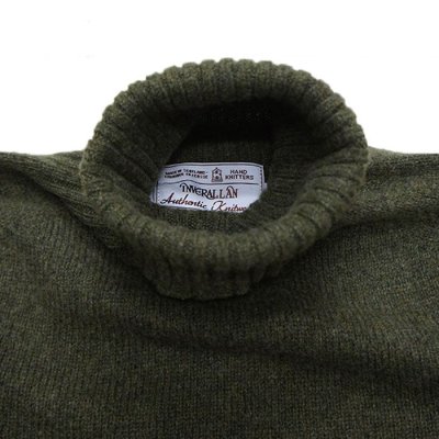 画像7: ★ポイント１０％（12/8迄）INVERALLAN（インバーアラン）Roll Neck Saddle Shoulder Sweater（ロールネックサドルショルダーセーター）"Geelong Lambswool" / Loden Green（ローデングリーン）