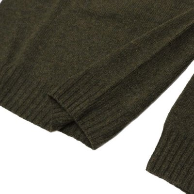 画像5: ★ポイント１０％（12/8迄）INVERALLAN（インバーアラン）Roll Neck Saddle Shoulder Sweater（ロールネックサドルショルダーセーター）"Geelong Lambswool" / Loden Green（ローデングリーン）