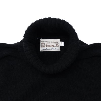 画像7: INVERALLAN（インバーアラン）Roll Neck Saddle Shoulder Sweater（ロールネックサドルショルダーセーター）"Geelong Lambswool" / Black（ブラック）