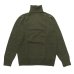 画像1: INVERALLAN（インバーアラン）Roll Neck Saddle Shoulder Sweater（ロールネックサドルショルダーセーター）"Geelong Lambswool" / Loden Green（ローデングリーン） (1)