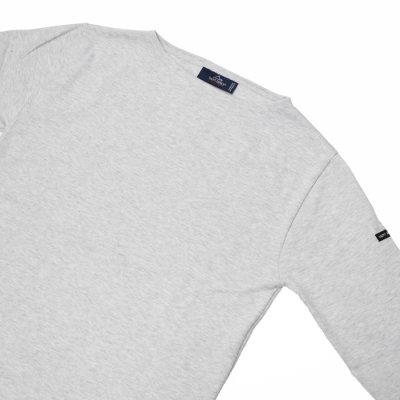 画像4: SAINT JAMES（セントジェームス）OUESSANT（ウエッソン）”SOLID” / GRIS CLAIR（霜降りペールグレー）