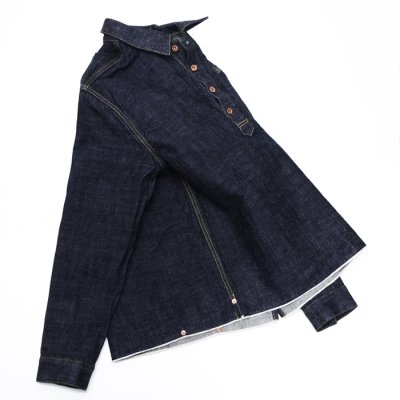 画像5: F.O.B FACTORY（エフオービーファクトリー）G-3 DENIM P.O JK（G-3デニムプルオーバージャケット）"14oz G3 Selvedge Supima" / Indigo（インディゴ）※One Wash