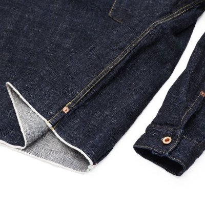 画像4: F.O.B FACTORY（エフオービーファクトリー）G-3 DENIM P.O JK（G-3デニムプルオーバージャケット）"14oz G3 Selvedge Supima" / Indigo（インディゴ）※One Wash