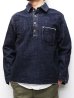 画像7: F.O.B FACTORY（エフオービーファクトリー）G-3 DENIM P.O JK（G-3デニムプルオーバージャケット）14oz G3 Selvedge Supima/Indigo（インディゴ）ワンウォッシュ