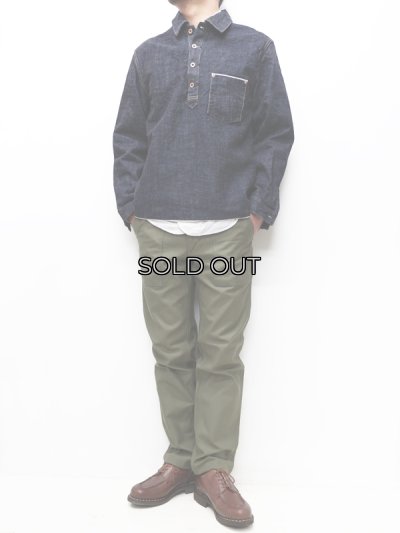 画像10: F.O.B FACTORY（エフオービーファクトリー）G-3 DENIM P.O JK（G-3デニムプルオーバージャケット）"14oz G3 Selvedge Supima" / Indigo（インディゴ）※One Wash