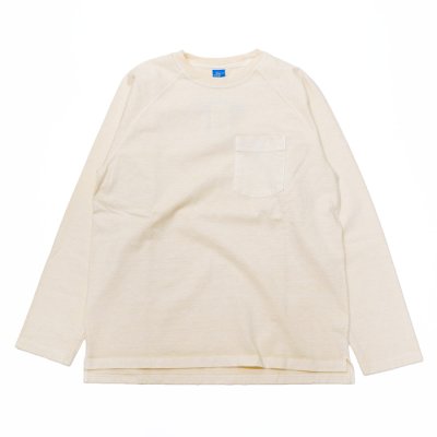 画像1: Good On（グッドオン）Long Sleeve Heavy Raglan Pocket Tee（ロングスリーブヘビーラグランポケットTシャツ）"Pigment Dye"/Natural（ナチュラル）