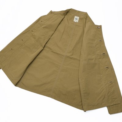 画像5: F.O.B FACTORY（エフオービーファクトリー）FRENCH SHIRT JACKET（フレンチシャツジャケット）"COTTON NYLON" / Khaki（カーキ）