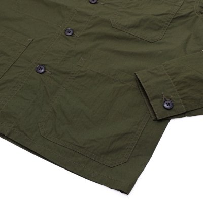 画像4: F.O.B FACTORY（エフオービーファクトリー）FRENCH SHIRT JACKET（フレンチシャツジャケット）"COTTON NYLON" / Olive（オリーブ）