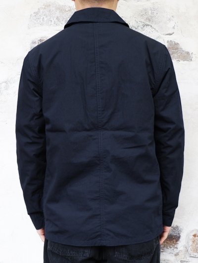 画像9: F.O.B FACTORY（エフオービーファクトリー）FRENCH SHIRT JACKET（フレンチシャツジャケット）"COTTON NYLON" / Navy（ネイビー）