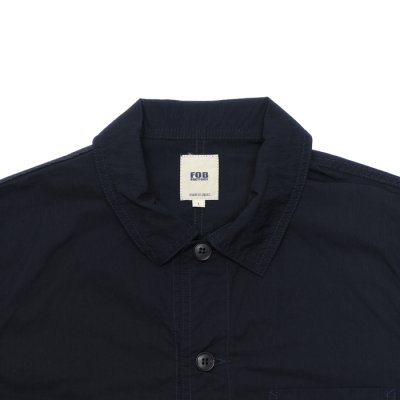 画像2: F.O.B FACTORY（エフオービーファクトリー）FRENCH SHIRT JACKET（フレンチシャツジャケット）COTTON NYLON/Navy（ネイビー）