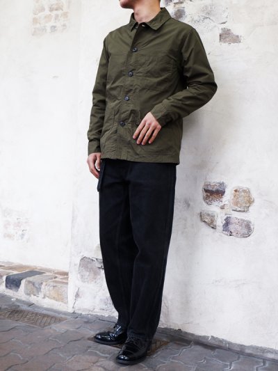 画像10: F.O.B FACTORY（エフオービーファクトリー）FRENCH SHIRT JACKET（フレンチシャツジャケット）"COTTON NYLON" / Olive（オリーブ）