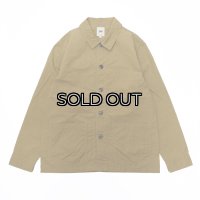 F.O.B FACTORY（エフオービーファクトリー）FRENCH SHIRT JACKET（フレンチシャツジャケット）"COTTON NYLON" / Khaki（カーキ）