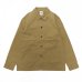 画像1: F.O.B FACTORY（エフオービーファクトリー）FRENCH SHIRT JACKET（フレンチシャツジャケット）COTTON NYLON/Khaki（カーキ） (1)