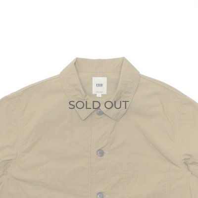 画像2: F.O.B FACTORY（エフオービーファクトリー）FRENCH SHIRT JACKET（フレンチシャツジャケット）"COTTON NYLON" / Khaki（カーキ）