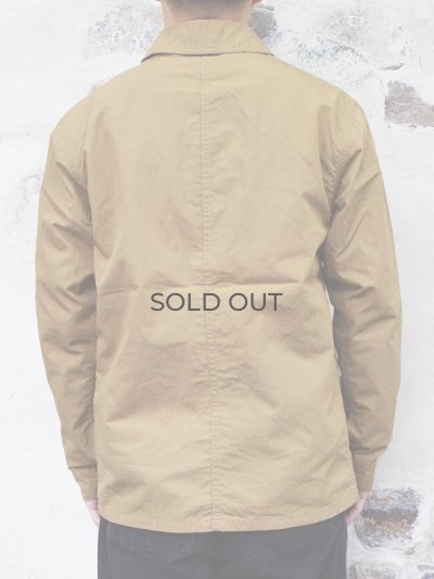 画像9: F.O.B FACTORY（エフオービーファクトリー）FRENCH SHIRT JACKET（フレンチシャツジャケット）"COTTON NYLON" / Khaki（カーキ）