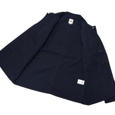 画像5: F.O.B FACTORY（エフオービーファクトリー）FRENCH SHIRT JACKET（フレンチシャツジャケット）"COTTON NYLON" / Navy（ネイビー）