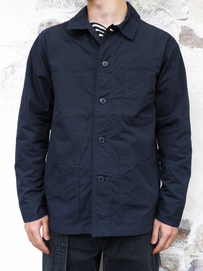 画像7: F.O.B FACTORY（エフオービーファクトリー）FRENCH SHIRT JACKET（フレンチシャツジャケット）"COTTON NYLON" / Navy（ネイビー）