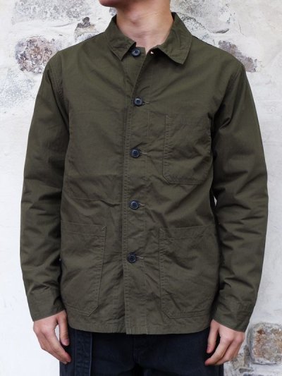 画像7: F.O.B FACTORY（エフオービーファクトリー）FRENCH SHIRT JACKET（フレンチシャツジャケット）"COTTON NYLON" / Olive（オリーブ）