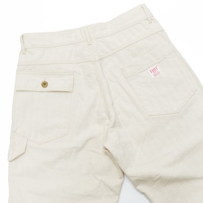 画像4: F.O.B FACTORY（エフオービーファクトリー）HBT PAINTER PANTS（HBTペインターパンツ）"Wavy Herringbone" / Ecru（エクリュ）【裾上げ無料】