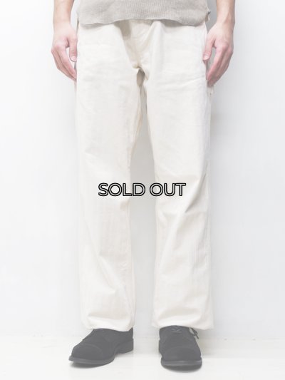 画像13: F.O.B FACTORY（エフオービーファクトリー）HBT PAINTER PANTS（HBTペインターパンツ）"Wavy Herringbone" / Ecru（エクリュ）【裾上げ無料】