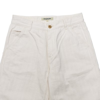 画像2: F.O.B FACTORY（エフオービーファクトリー）HBT PAINTER PANTS（HBTペインターパンツ）Wavy Herringbone/Ecru（エクリュ）【裾上げ無料】