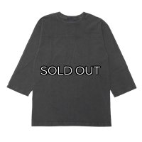 Good On（グッドオン）80's FOOTBALL Tee（80'sフットボールTシャツ）"Pigment Dye"/Black（ブラック）