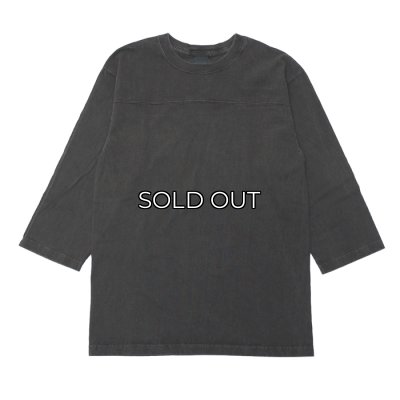 画像1: Good On（グッドオン）80's FOOTBALL Tee（80'sフットボールTシャツ）"Pigment Dye"/Black（ブラック）