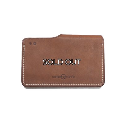 画像2: ARTS&CRAFTS（アーツアンドクラフツ）CARD CASE"W"（カードケースW）ELBAMATT ACC/Tan（タン）