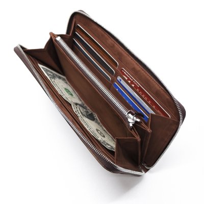 画像6: ARTS&CRAFTS（アーツアンドクラフツ）ROUND ZIP LONG WALLET（ラウンドジップロングウォレット）CORDOVAN ACC/Brown（ブラウン）