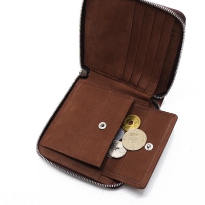 画像6: ARTS&CRAFTS(アーツアンドクラフツ)ROUND ZIP BILLFOLD WALLET(ラウンドジップビルフォールドウォレット)CORDOVAN ACC/Whisky(ウイスキー)