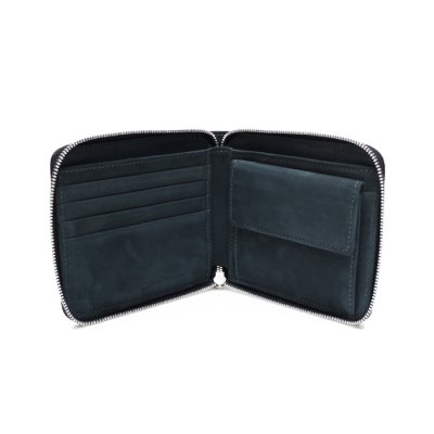 画像3: ARTS&CRAFTS（アーツアンドクラフツ）ROUND ZIP BILLFOLD WALLET（ラウンドジップビルフォールドウォレット）CORDOVAN ACC/Black（ブラック）