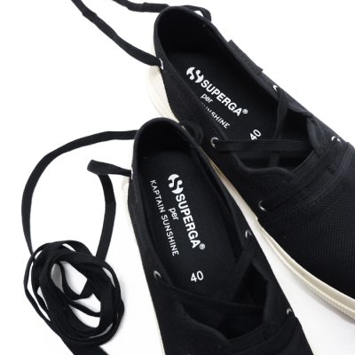 画像7: 『OUTLET』KAPTAIN SUNSHINE（スペルガ×キャプテンサンシャイン）Mariner Slip-on（マリナースリッポン）"Made by SUPERGA" / Black（ブラック）