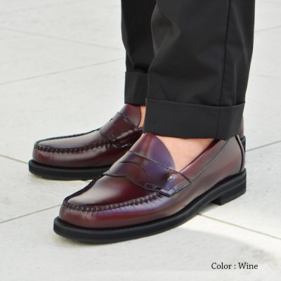 画像9: G.H.BASS(ジーエイチバス)LOGAN Moc Loafer(ローガン:モックローファー)"Leather Sole" / Black(ブラック)