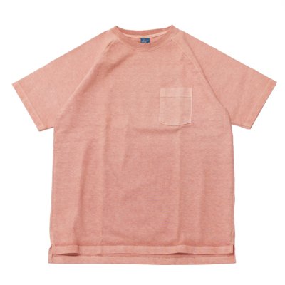 画像1: Good On（グッドオン）Short Sleeve Heavy Raglan Pocket Tee（ショートスリーブヘビーラグランポケットTシャツ）"Pigment Dye"/Coral（コーラル）