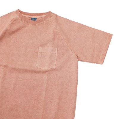 画像4: Good On(グッドオン)Short Sleeve Heavy Raglan Pocket Tee(ショートスリーブヘビーラグランポケットTシャツ)"Pigment Dye" / Coral(コーラル)
