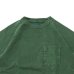 画像3: Good On（グッドオン）Short Sleeve Heavy Raglan Pocket Tee（ショートスリーブヘビーラグランポケットTシャツ）"Pigment Dye"/Dk.Green（ダークグリーン）