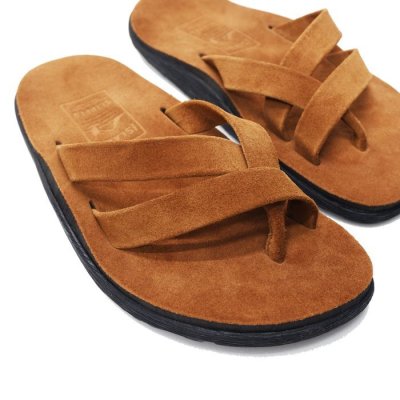 画像6: ＜40%OFF＞ISLAND SLIPPER（アイランドスリッパ）KBBH403S（スリーストラップブルハイドスエードレザーサンダル）”Suede" / Peanut×Tobacco（ピーナッツ×タバコ）※US:7.0（約25.0cm）のみ
