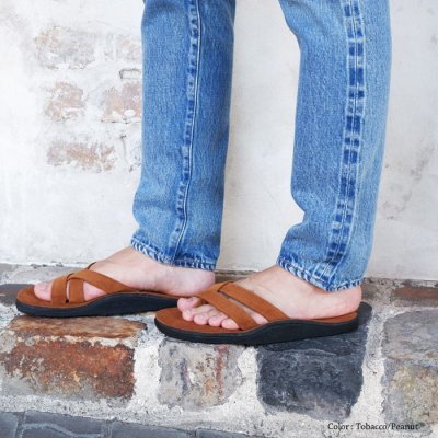 画像9: ＜40%OFF＞ISLAND SLIPPER（アイランドスリッパ）KBBH403S（スリーストラップブルハイドスエードレザーサンダル）”Suede" / Peanut×Tobacco（ピーナッツ×タバコ）※US:7.0（約25.0cm）のみ