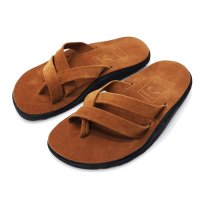 ISLAND SLIPPER（アイランドスリッパ）KBBH403S（スリーストラップブルハイドスエードレザーサンダル）”Suede" / Peanut×Tobacco（ピーナッツ×タバコ）