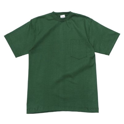 画像1: CAMBER（キャンバー）Max Weight Crew Neck Pocket Tee（マックスウエイトクルーネックポケット付Tシャツ）8oz/Dark Green（ダークグリーン）