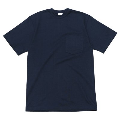 画像1: CAMBER（キャンバー）Max Weight Crew Neck Pocket Tee（マックスウエイトクルーネックポケット付Tシャツ）8oz/Navy（ネイビー）